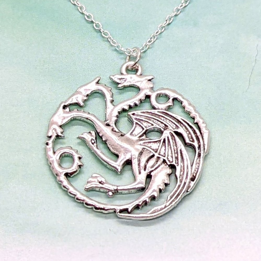 House of the Dragon GOT Silver Necklace